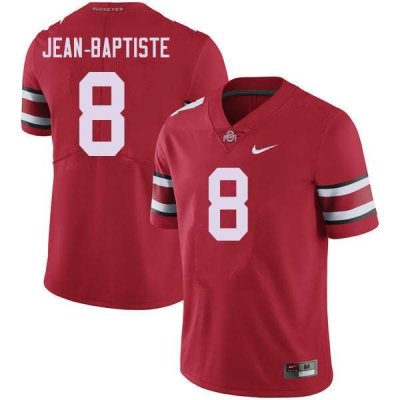 NCAA Ohio State Buckeyes Men's #8 Javontae Jean-Baptiste Red Nike Football College Jersey MGW6045XD